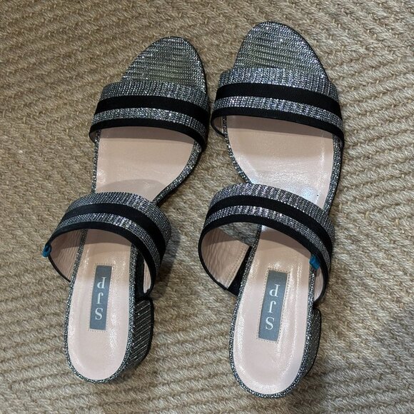 Sjp By Sarah Jessica Parker black sparkly sandals - Picture 3 of 11